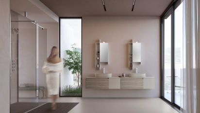 Mobili da Bagno con Maniglia a Gola